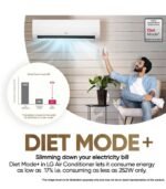 LG 2025 Model AI Convertible 6-in-1 1.5 Ton 3 Star Split AI Dual Inverter with Faster Cooling and Energy Saving, VIRAAT Mode and Diet Mode Plus AC - White  (US-Q18JNXE, Copper Condenser) - Image 2