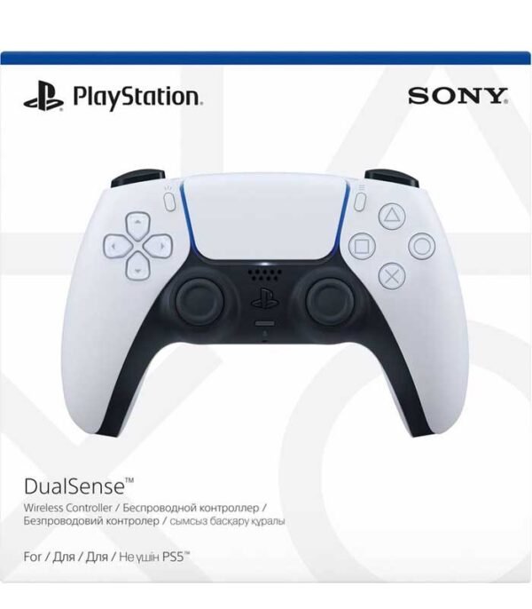 Sony PS5 DualSense Wireless Controller (White, For PS5)