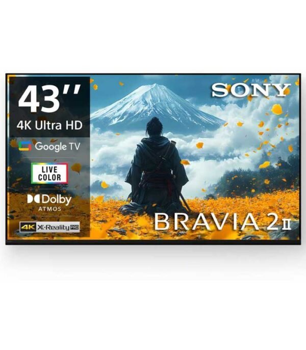 SONY BRAVIA 2 II 108 cm (43 inch) Ultra HD (4K) LED Smart Google TV 2025 Edition (K-43S22BM2)