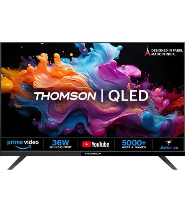 Thomson Alpha QLED 100 cm (40 inch) QLED Full HD Smart Linux TV 2025 Edition with 36W Sound Output | Web Browser | Sports Mode | Bezel - Less Design (40AlphaQ060)