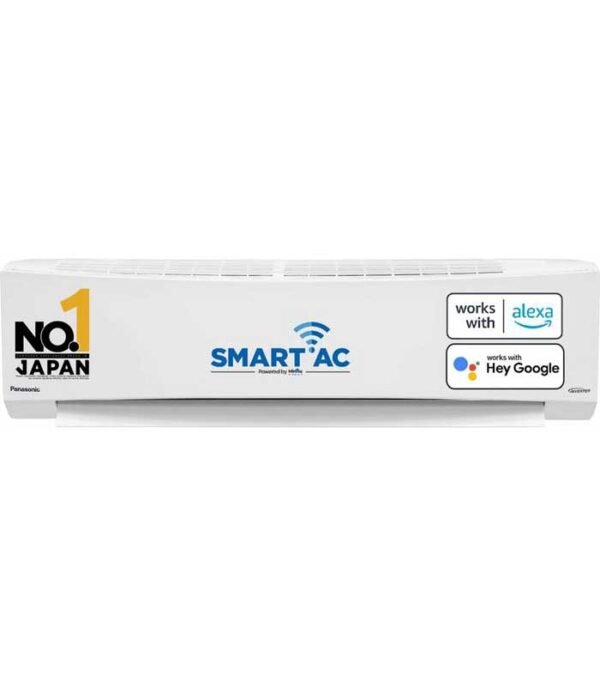 Panasonic 2024 Model 7 in 1 Convertible with True AI Mode,Matter Enabled 1.5 Ton 5 Star Split Inverter AC with Wi-fi Connect - White  (CS-NU18ZKY5W/CU-NU18ZKY5W, Copper Condenser)